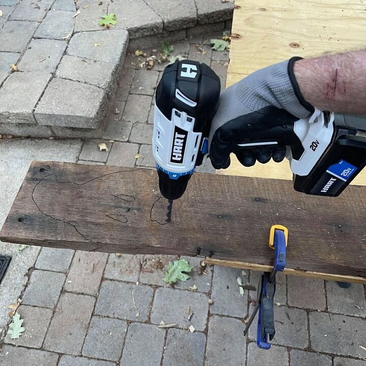 upcycled wood ghosts