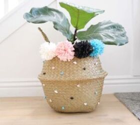 s 18 genius ways to get the anthropologie look on a budget, Spruce up a plain seagrass basket