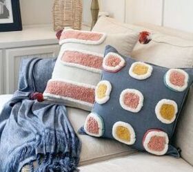 s 18 genius ways to get the anthropologie look on a budget, Design super cute throw pillows