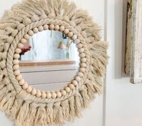 s 18 genius ways to get the anthropologie look on a budget, Tie a chic rope mirror