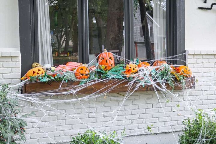 um tour pelas nossas decoraes de halloween ao ar livre