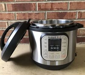how to clean an instant pot inside and out, Instant Pot on countertop with lid off