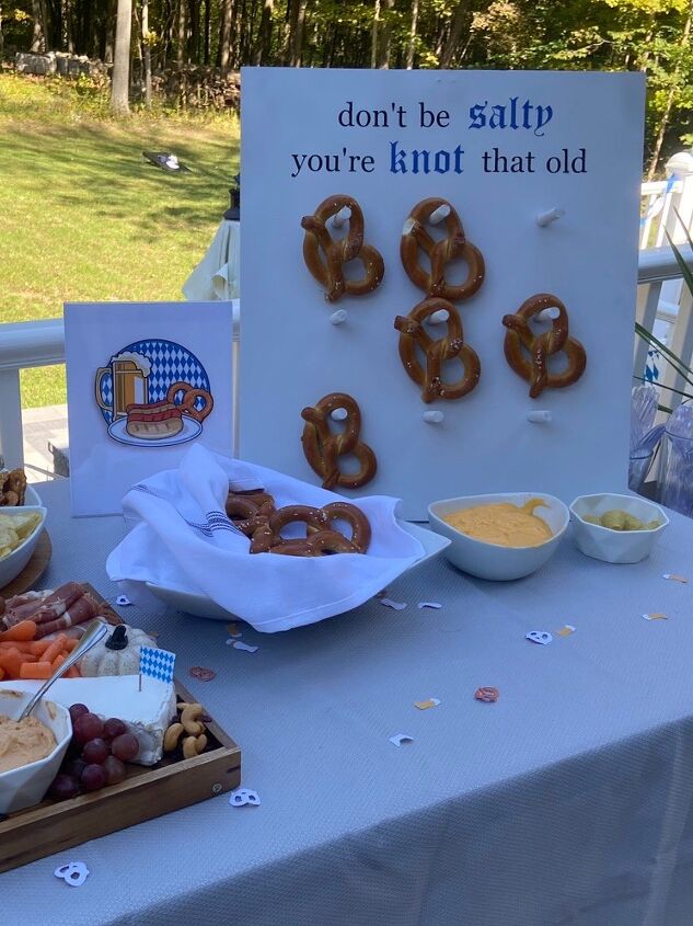 diy pretzel display for only 15