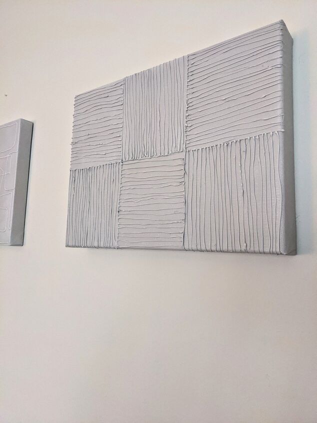 tres piezas de arte de lienzo moderno minimalista diy por menos de 15 dlares