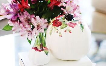 Simple and Easy DIY Floral Pumpkin - Thistlewood Farm