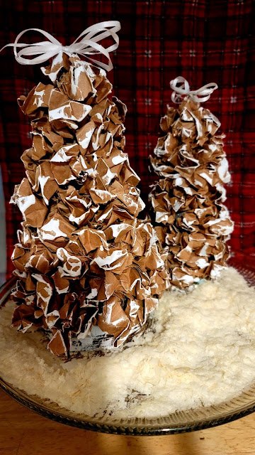 los arbolitos de navidad ms bonitos hechos con papel de estraza
