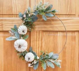 s 11 gorgeous fall wreaths that are making us swoon, Her modern farmhouse wreath