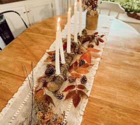 3 different fall centerpieces