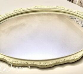 This has got to be the prettiest way we've ever seen to use an old mirror