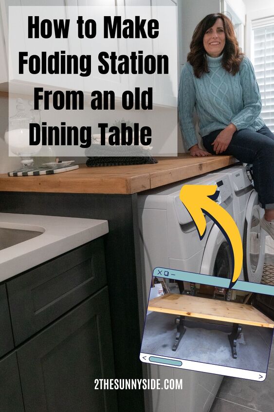 how to make a simple laundry room fold table
