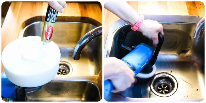 how to fix stainless steel sink scratches