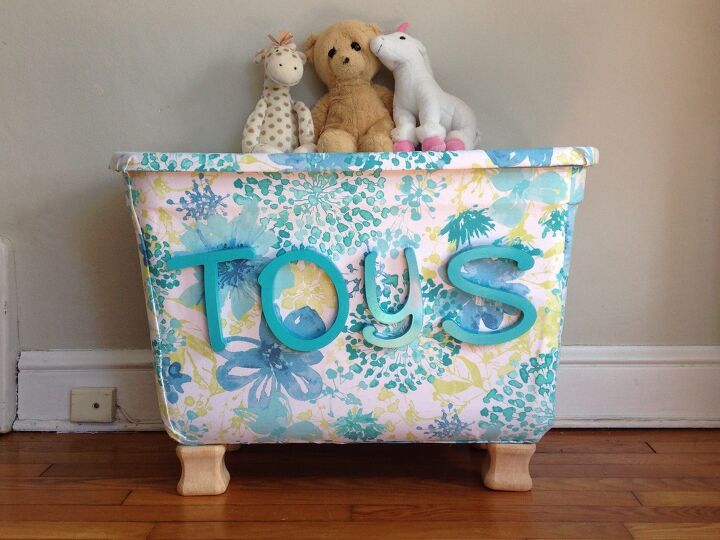 s buy some walmart bins to copy these amazing ideas, Create a playful toybox