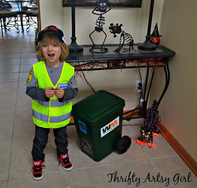 take out the trash diy toddler sized wheeled trash can and garbage ma