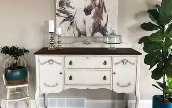 Antique Buffet Goes Bold and Bright Farmhouse