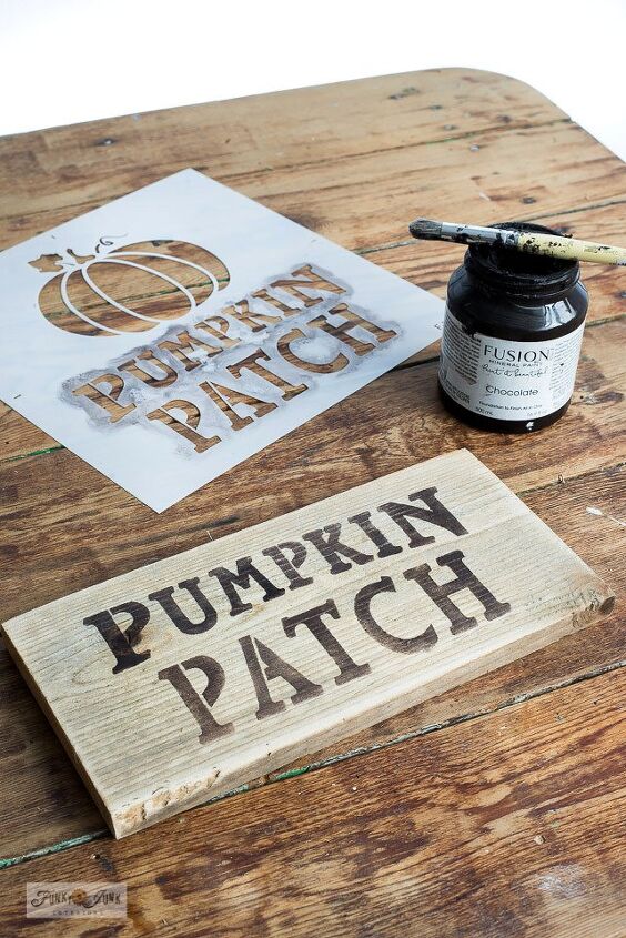 make this adorable fall pumpkin patch from scrap wood, How to make a Pumpkin Patch sign
