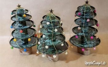 Mini árbol de Navidad de lata - Upcycled Crafts
