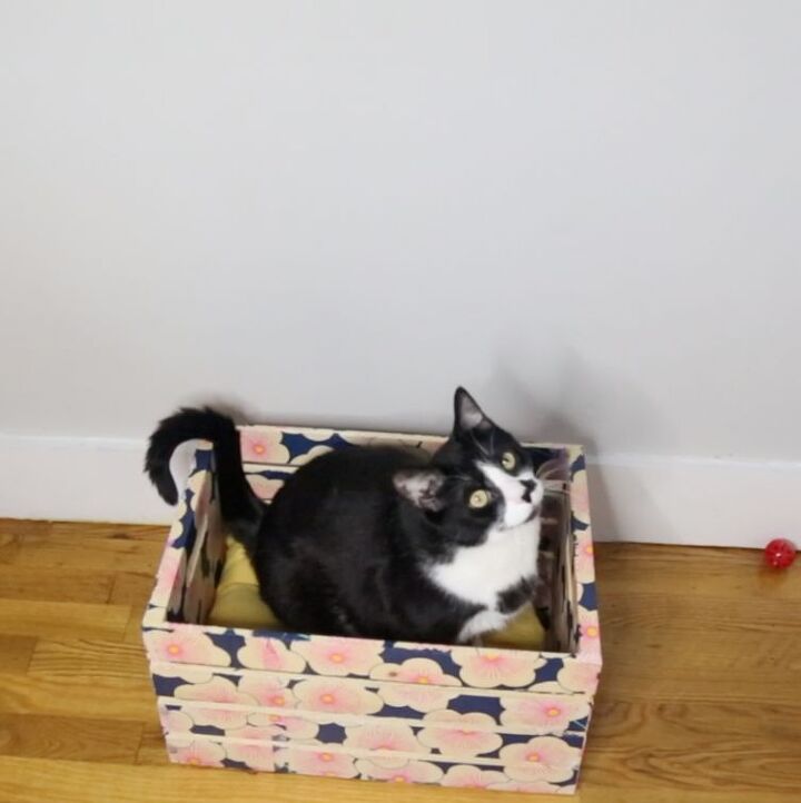 s 10 incredible ways to turn michaels crates into home decor, This comfy pet bed