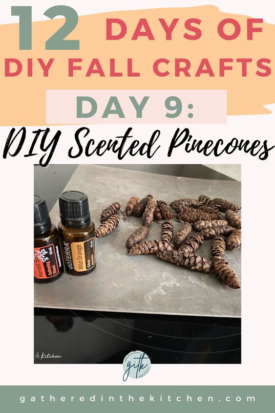 how to make scented pinecones