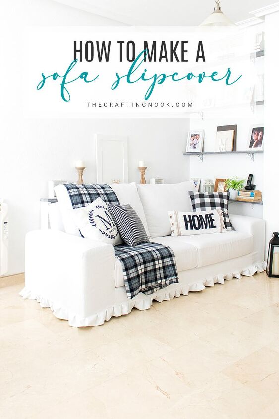 Diy Sofa Slipcover Update Refresh, How Many Yards Of Fabric Do I Need For A Sofa Slipcover