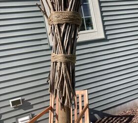 diy witch broom, Time to trim