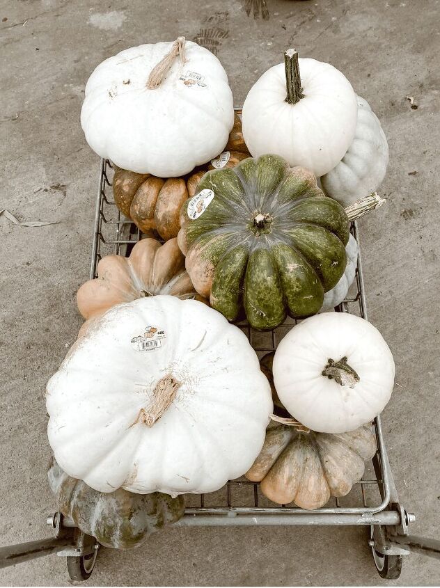 tips and tricks for styling a fall front porch, Such beautiful pumpkins from Lowe s