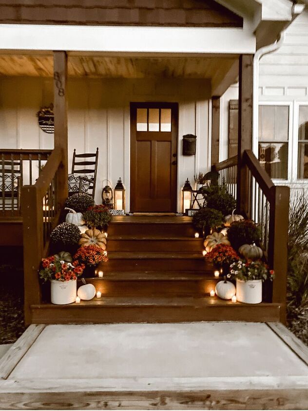 dicas e truques para decorar uma varanda de outono, Que aconchegante e lindo
