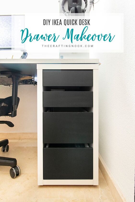 diy easy ikea desk drawer makeover