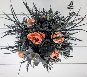 spooky halloween arrangement, Stem and Add Your Flowers