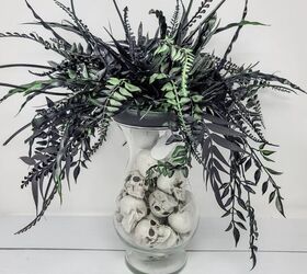 spooky halloween arrangement, See How it Looks on Your Base