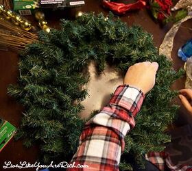 easy diy christmas wreath dollar tree