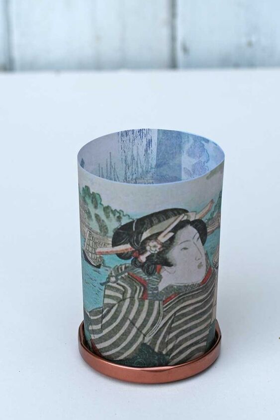 pretty upcycled mini tea light lanterns