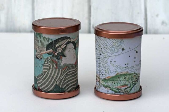 pretty upcycled mini tea light lanterns