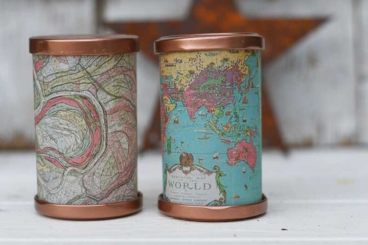 pretty upcycled mini tea light lanterns