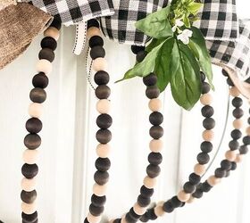 s the 28 most genius fall decorating ideas of 2021, This lovely wood bead wreath