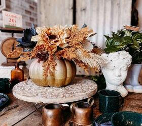 s the 28 most genius fall decorating ideas of 2021, This stunning pumpkin vase
