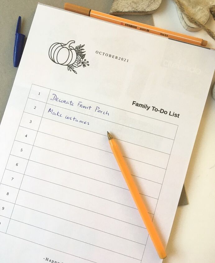 cmo crear una lista de tareas familiares de otoo en libreoffice writer