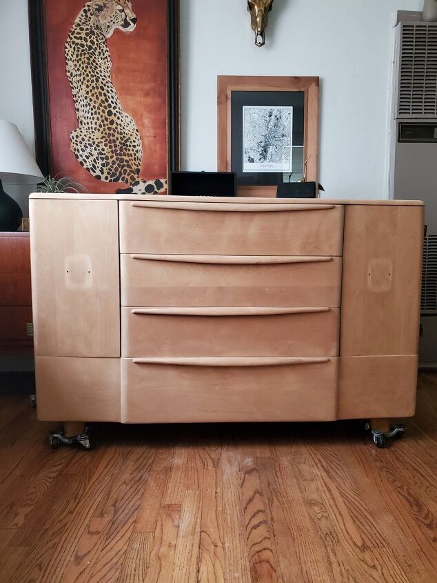 solid maple dresser given a new life