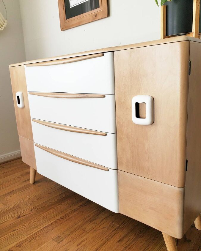 solid maple dresser given a new life