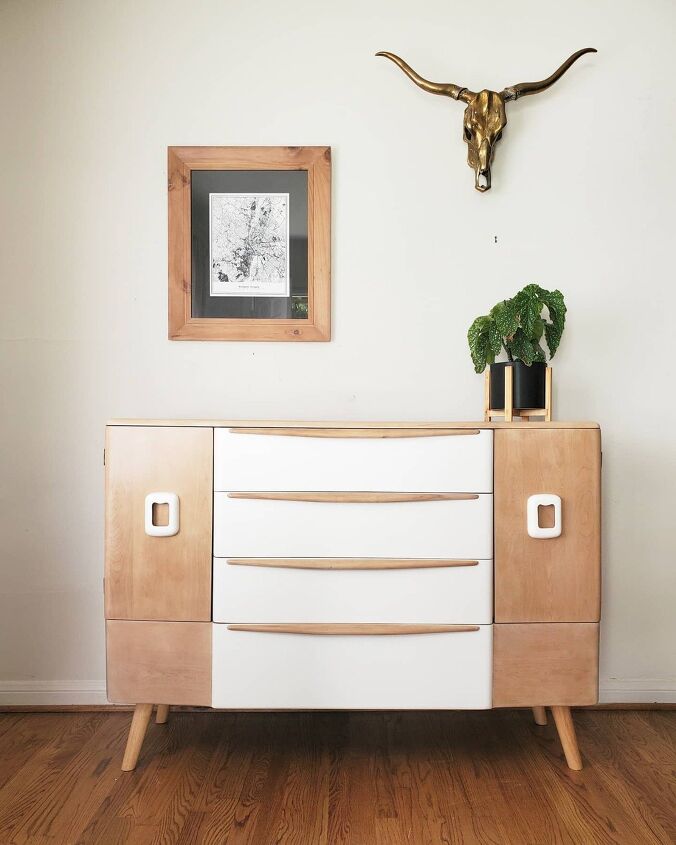 solid maple dresser given a new life