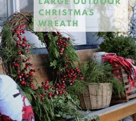 how to make a large outdoor christmas wreath