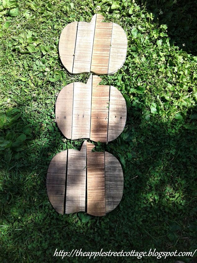 calabazas de paletas de madera natural