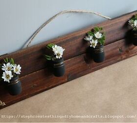 DIY -Decorative Hanging Flower Design With Wooden Pots.