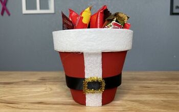  Vaso de Flores DIY Papai Noel