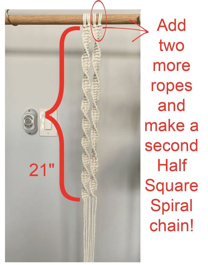 macrame hanging shelf