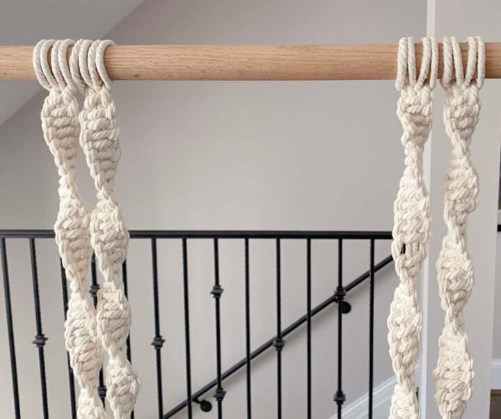 macrame hanging shelf