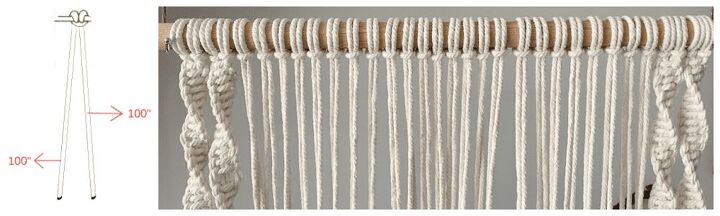 macrame hanging shelf