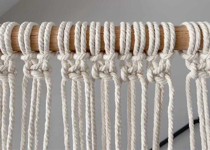 macrame hanging shelf