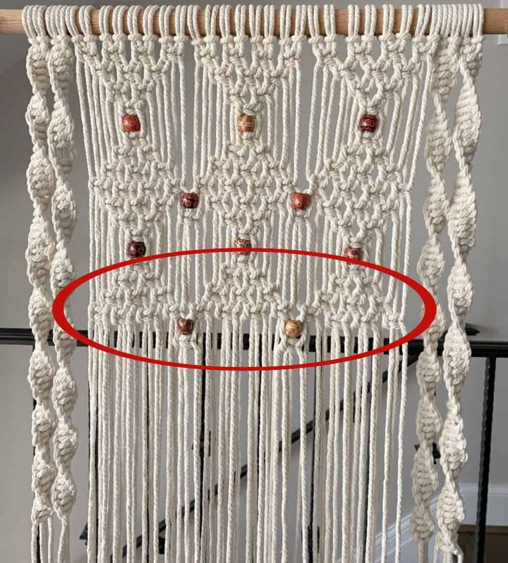 macrame hanging shelf