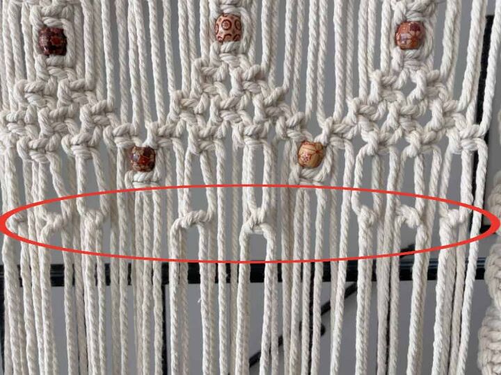 macrame hanging shelf