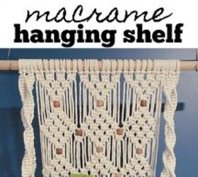 macrame hanging shelf